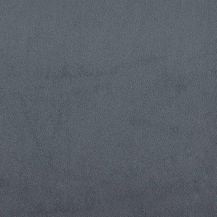 Giroletto senza Materasso Grigio Scuro 140x220 cm Velluto