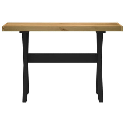 Tavolo Consolle NOAIN Gambe Forma X 120x30x75 cm Legno Massello