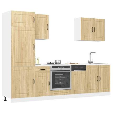 Set Mobili da Cucina 7 pz Kalmar Rovere Sonoma in Truciolato