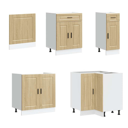 Set Mobili da Cucina 11 pz Porto Rovere Sonoma in Truciolato