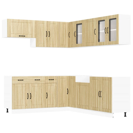 Set Mobili da Cucina 11 pz Lucca Rovere Sonoma in Truciolato