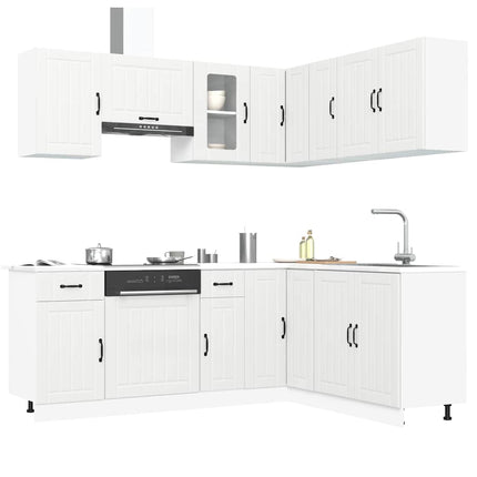 Set Mobili da Cucina 11 pz Kalmar Bianchi Legno Multistrato