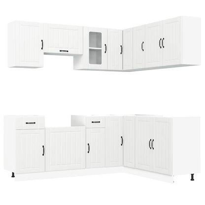 Set Mobili da Cucina 11 pz Lucca Bianchi Legno Multistrato