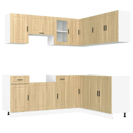 Set Mobili da Cucina 11 pz Porto Rovere Sonoma in Truciolato