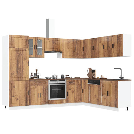 Set Mobili da Cucina 14 pz Porto Legno Antico in Truciolato
