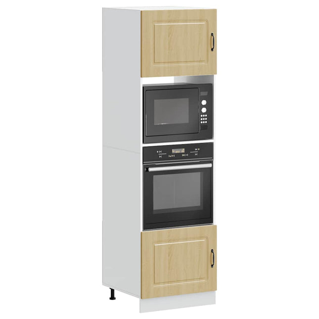 Armadi Forno 2 pz Lucca Rovere Sonoma in Legno Multistrato
