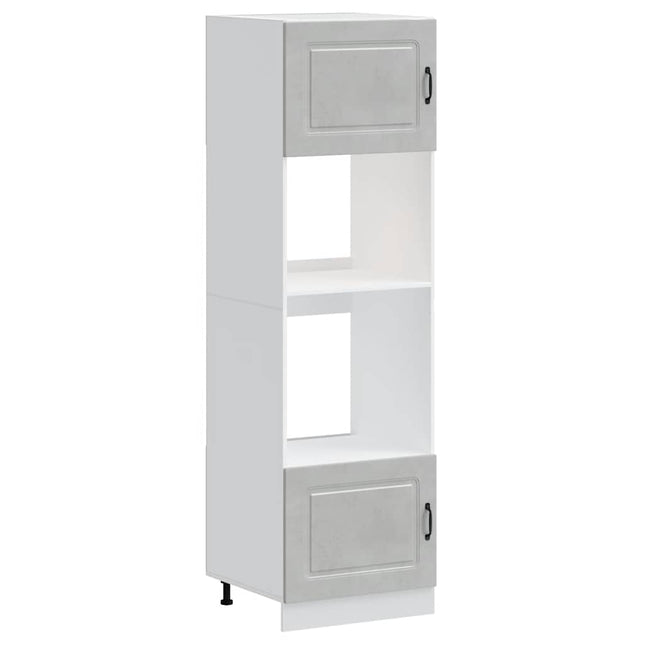 Armadi Forno 2 pz Lucca Grigio Cemento in Legno Multistrato