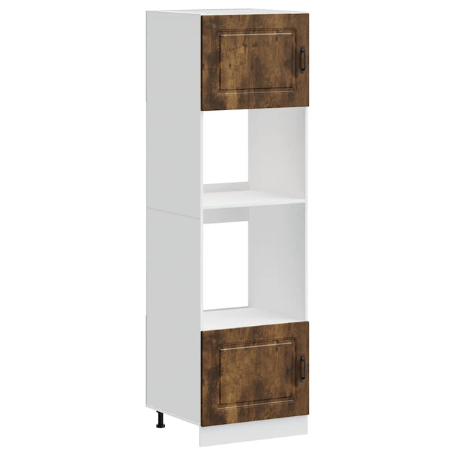 Armadi Forno 2 pz Lucca Rovere Fumo in Legno Multistrato