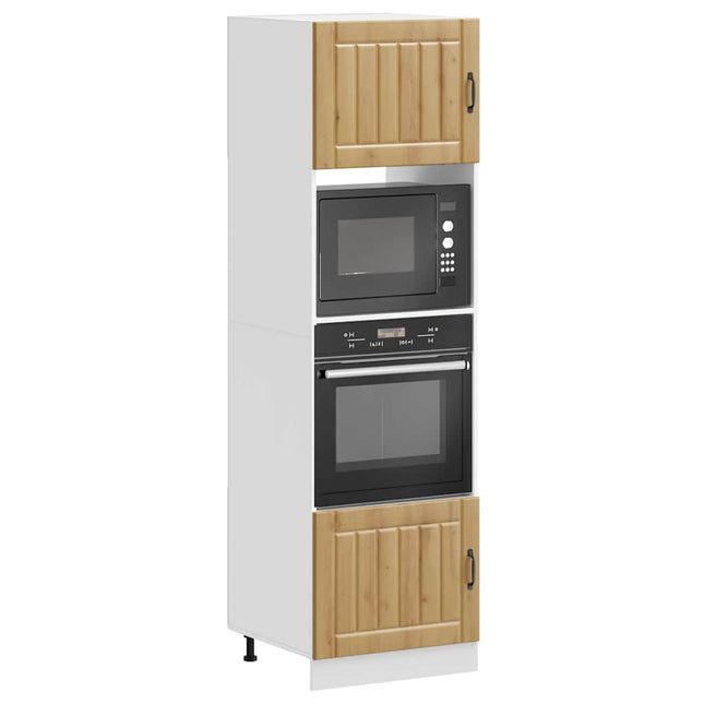 Armadi Forno 2pz Kalmar Rovere Artigianale in Legno Multistrato