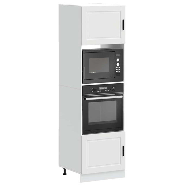 Armadi Forno 2 pz Porto Bianchi in Legno Multistrato