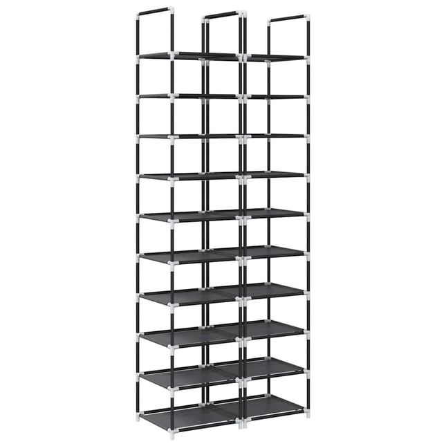 Scarpiere a 10 Livelli 2 pz 33x33x174 cm in Tessuto Non Tessuto