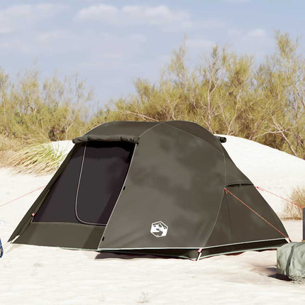 Tenda da Pesca per 3 Persone Marrone Impermeabile