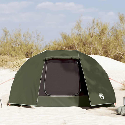 Tenda da Pesca per 5 Persone Verde Oliva Impermeabile