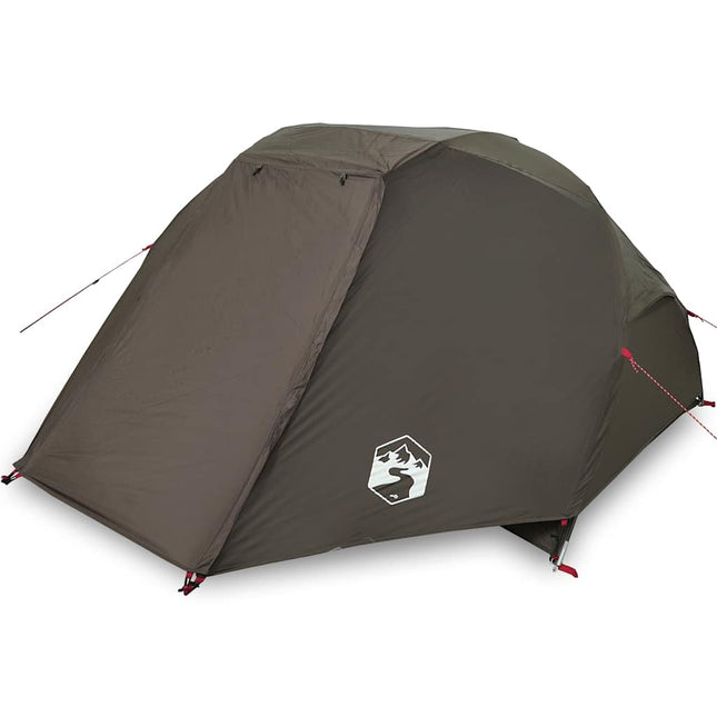 Tenda da Pesca per 5 Persone Marrone Impermeabile