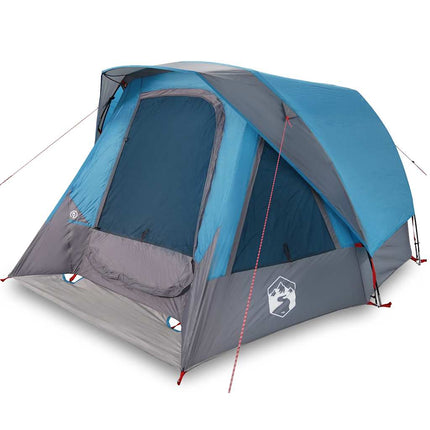 Tenda Familiare Cabina per 6 Persone Blu Impermeabile