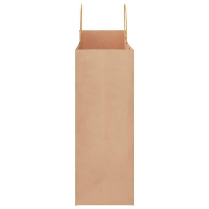 Sacchetti di Carta Kraft 50 pz con Manici Marrone 32x17x44 cm