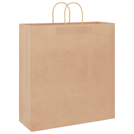 Sacchetti di Carta Kraft 50 pz con Manici Marrone 45x17x48 cm