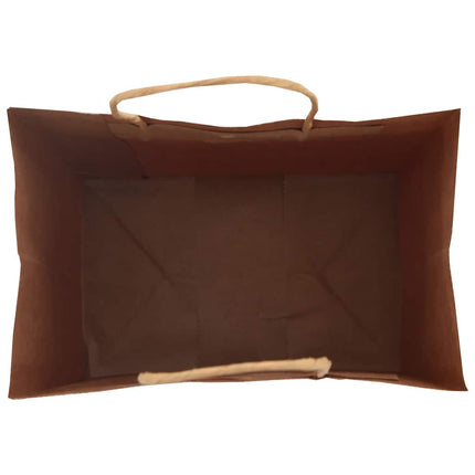 Sacchetti di Carta Kraft 50 pz con Manici Neri 32x22x24 cm