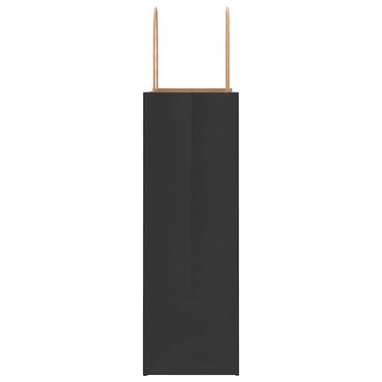 Sacchetti di Carta Kraft 250 pz con Manici Neri 26x12x35 cm