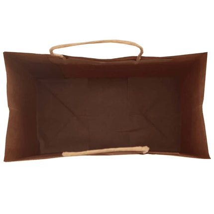 Sacchetti di Carta Kraft 250 pz con Manici Blu 15x8x21 cm