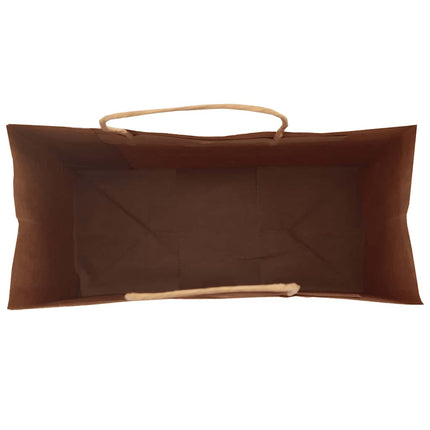 Sacchetti di Carta Kraft 250 pz con Manici Blu 18x8x22 cm