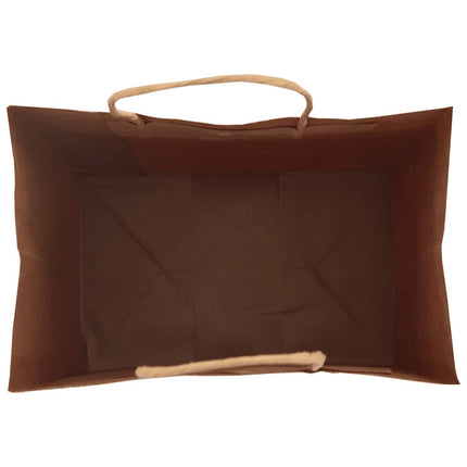 Sacchetti di Carta Kraft 250 pz con Manici Blu 32x22x24 cm