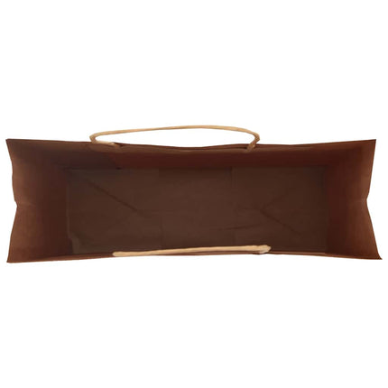 Sacchetti di Carta Kraft 50 pz con Manici Verdi 32x12x42 cm