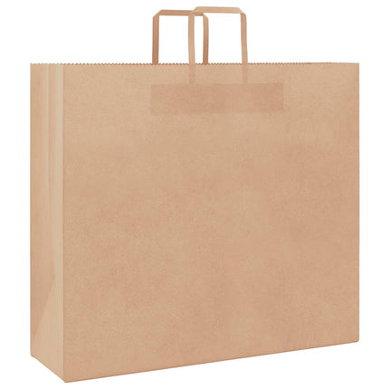 Sacchetti di Carta Kraft 50 pz con Manici Marrone 54x15x49 cm