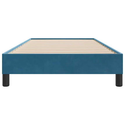 Giroletto a Molle senza Materasso Blu Scuro 80x210 cm Velluto