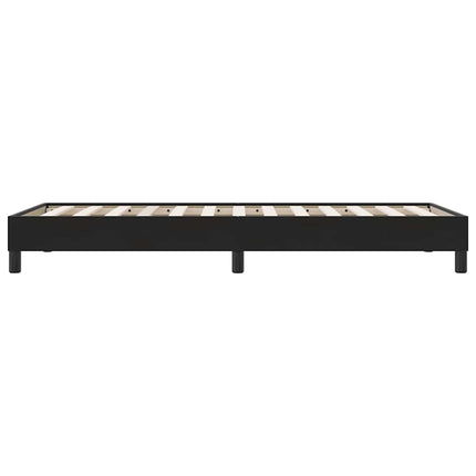 Giroletto a Molle senza Materasso Nero 90x210 cm in Velluto