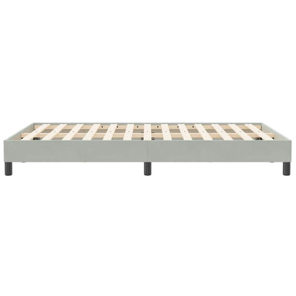 Giroletto Molle senza Materasso Grigio Chiaro 120x210cm Velluto