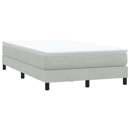 Giroletto Molle senza Materasso Grigio Chiaro 120x210cm Velluto
