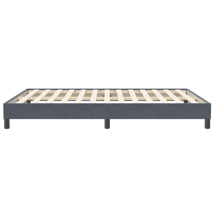 Giroletto Molle senza Materasso Grigio Scuro 160x210 cm Velluto