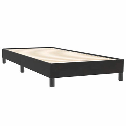 Letto a Molle senza Materasso Nero 80x220 cm Velluto