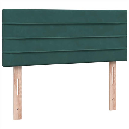 Giroletto a Molle con Materasso Verde Scuro 120x220 cm Velluto