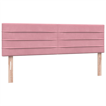 Giroletto a Molle con Materasso Rosa 160x220 cm in Velluto