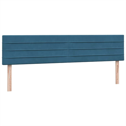 Giroletto a Molle con Materasso Blu Scuro 200x220 cm in Velluto