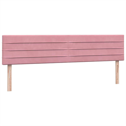 Giroletto a Molle con Materasso Rosa 200x220 cm in Velluto