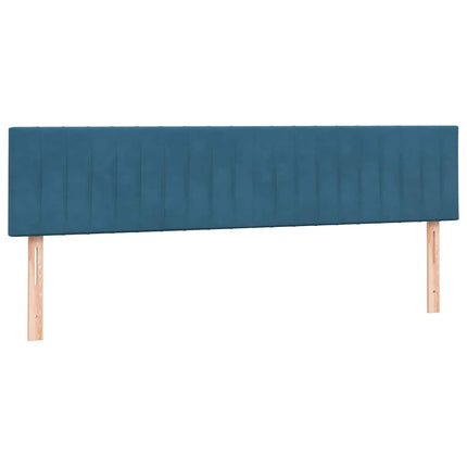 Giroletto a Molle con Materasso Blu Scuro 200x210 cm in Velluto