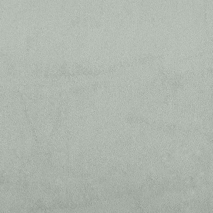 Giroletto a Molle con Materasso Grigio Chiaro 180x210cm Velluto