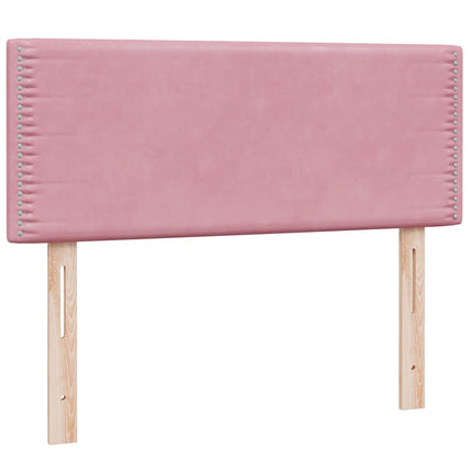 Giroletto a Molle con Materasso Rosa 120x210 cm in Velluto