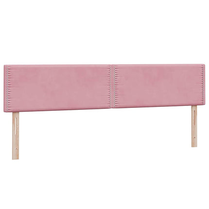 Giroletto a Molle con Materasso Rosa 180x220 cm in Velluto