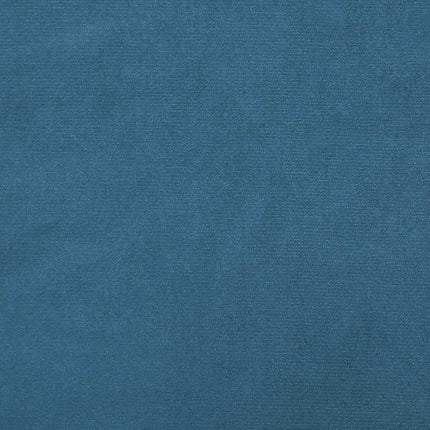 Giroletto a Molle con Materasso Blu Scuro 160x220 cm in Velluto