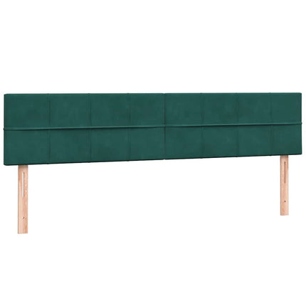 Giroletto a Molle con Materassi Verde Scuro 180x210 cm Velluto