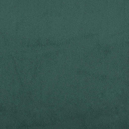 Giroletto a Molle con Materassi Verde Scuro 180x210 cm Velluto