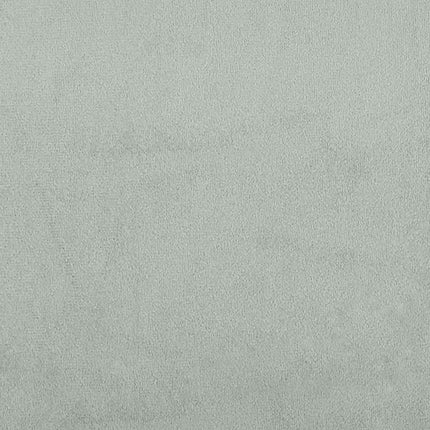 Giroletto a Molle con Materassi Grigio Chiaro 180x220cm Velluto