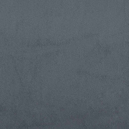 Giroletto a Molle con Materasso Grigio Scuro 80x220 cm Velluto