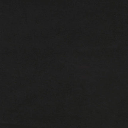 Giroletto a Molle con Materassi Nero 180x210 cm in Velluto