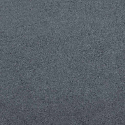 Giroletto a Molle con Materasso Grigio Scuro 160x220 cm Velluto