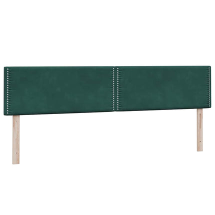 Giroletto a Molle con Materasso Verde Scuro 180x210 cm Velluto